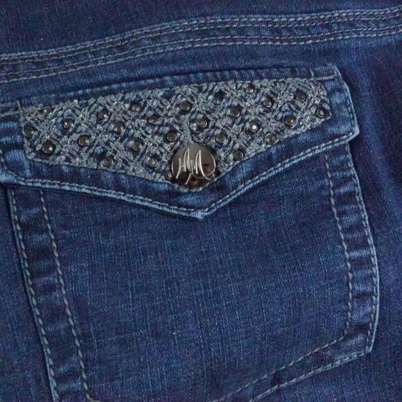 Melissa McCarthy Seven7 Women's Boot Cut Jeans - Blue - Picture 12 of 14